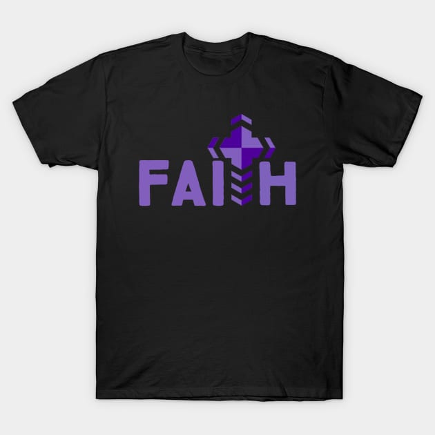 Faith Christian Jesus Cross T-Shirt by Christian Faith